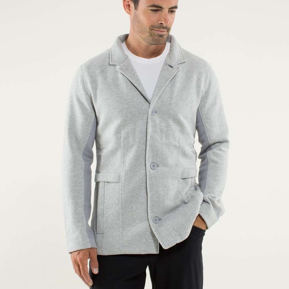 Lululemon Post Gravity Blazer Terry Jacket in Heather Gray